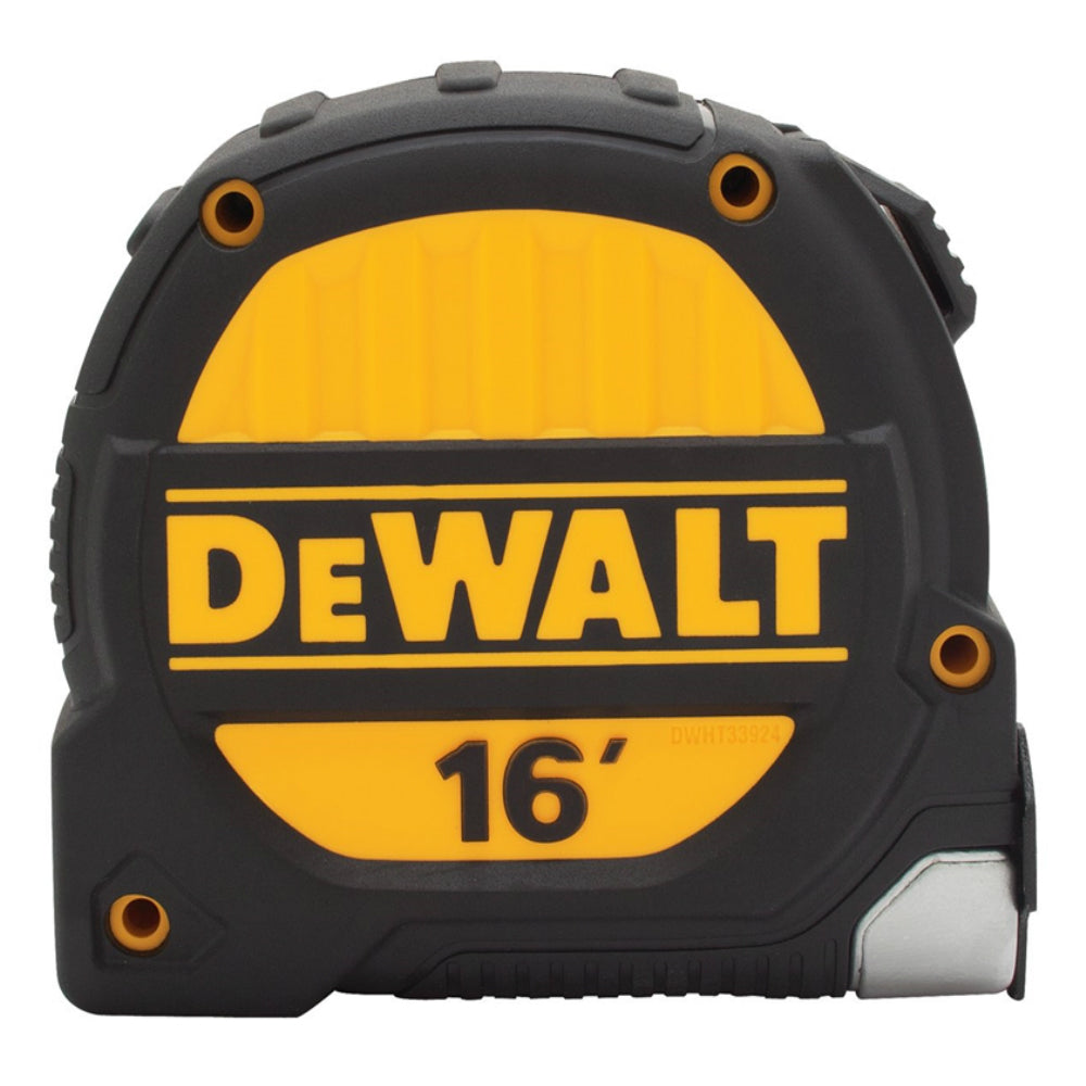 DeWalt DWHT33924S Tape Measure, Black/Yellow, 16 ft L x 1-1/4 in