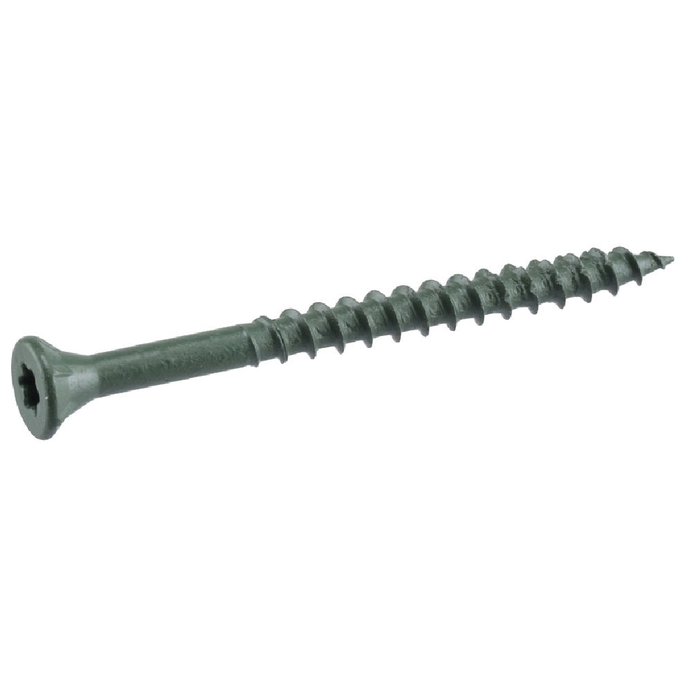 Deck Plus 42586 Star Flat Head Exterior Deck Screws, Green