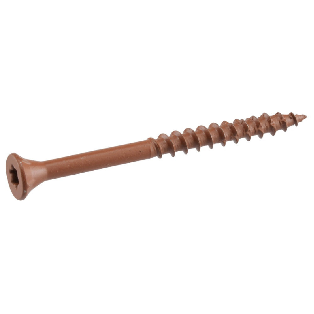 Deck Plus 48425 Star Flat Head Exterior Deck Screws, Red