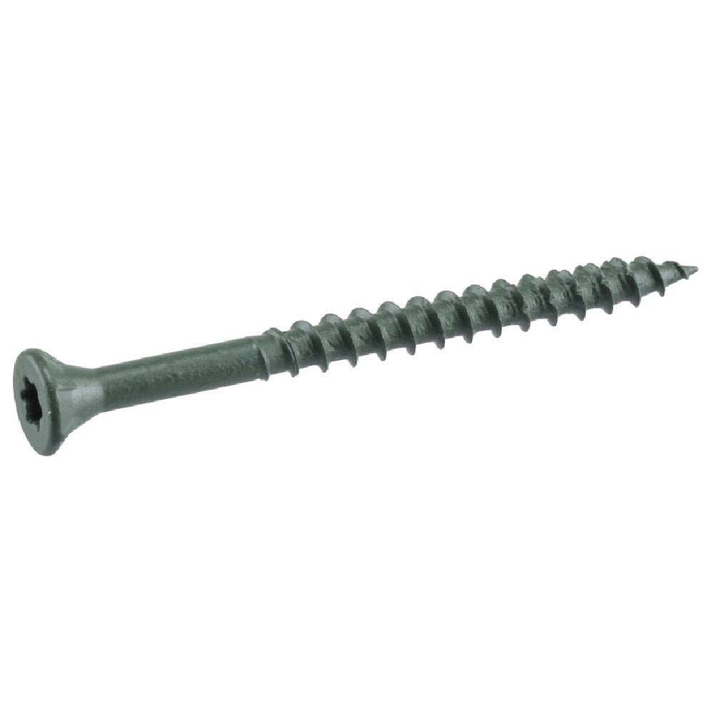 Deck Plus 48408 Star Flat Head Exterior Deck Screws, Green, 3-1/2 Inch