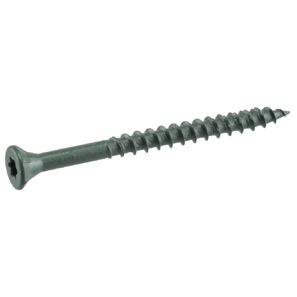 Deck Plus 48402 Star Flat Head Exterior Deck Screws, Green