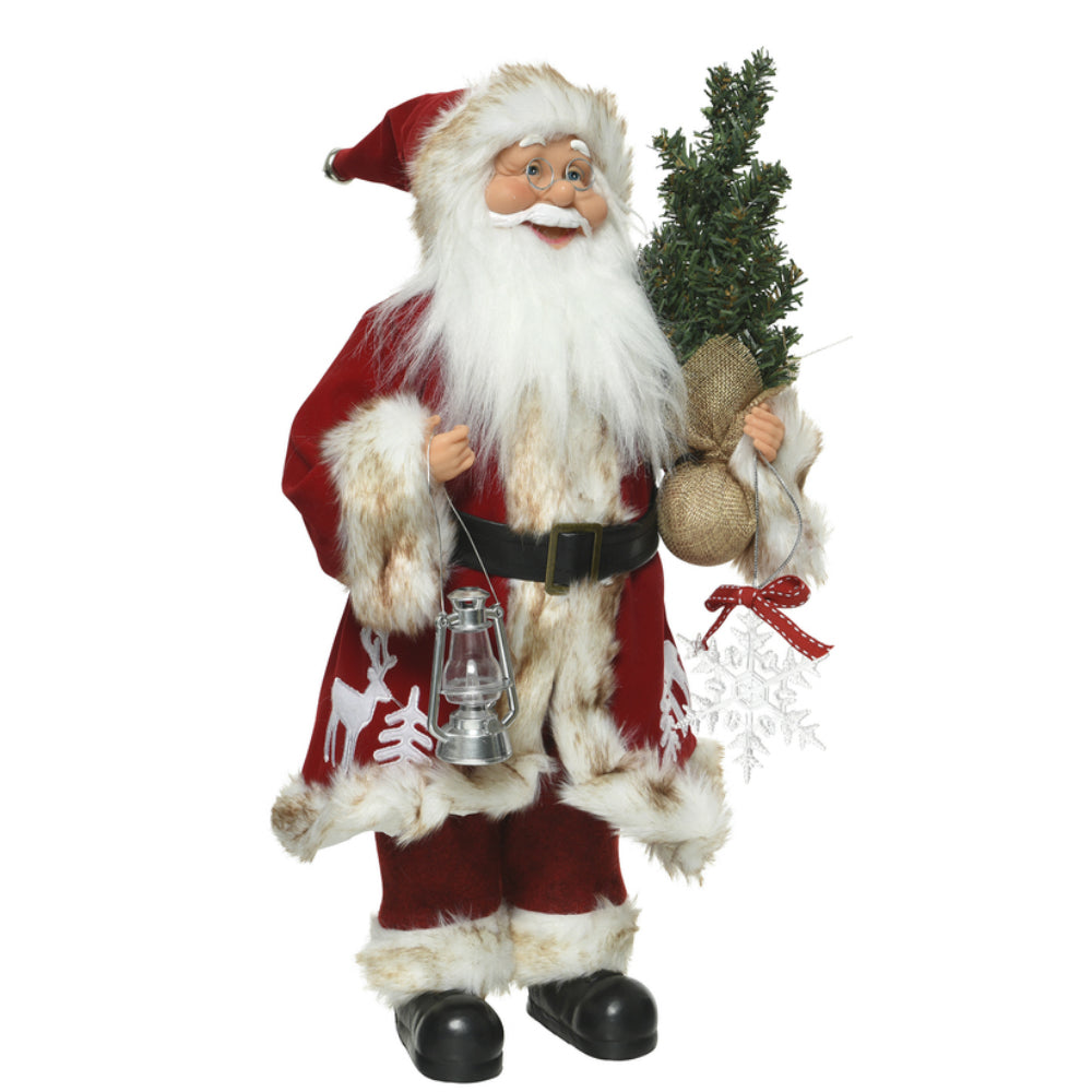 Decoris 560119 Christmas Santa with Lantern