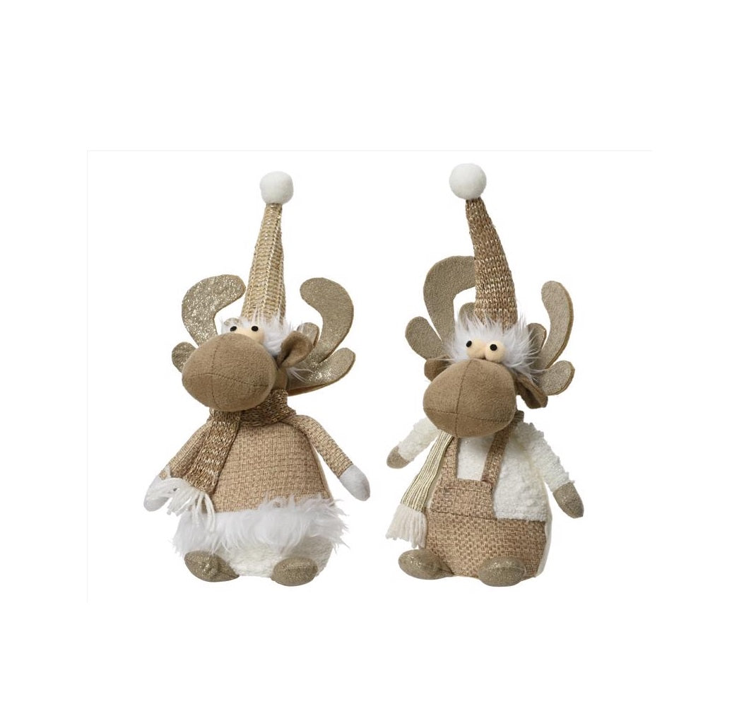 Decoris 523525 Plush Deer, Polyester