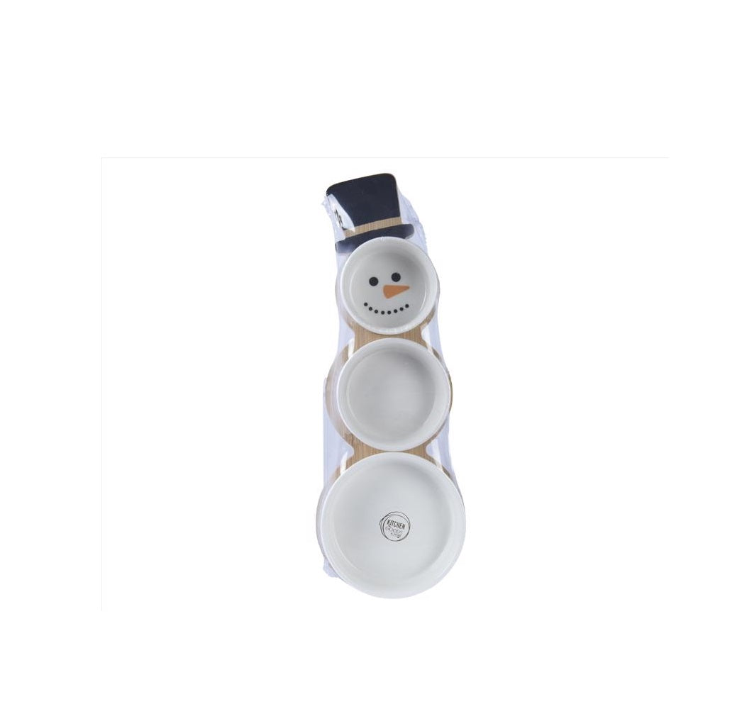 Decoris 608069 Tapasset Snowman Table Decor, Porcelain