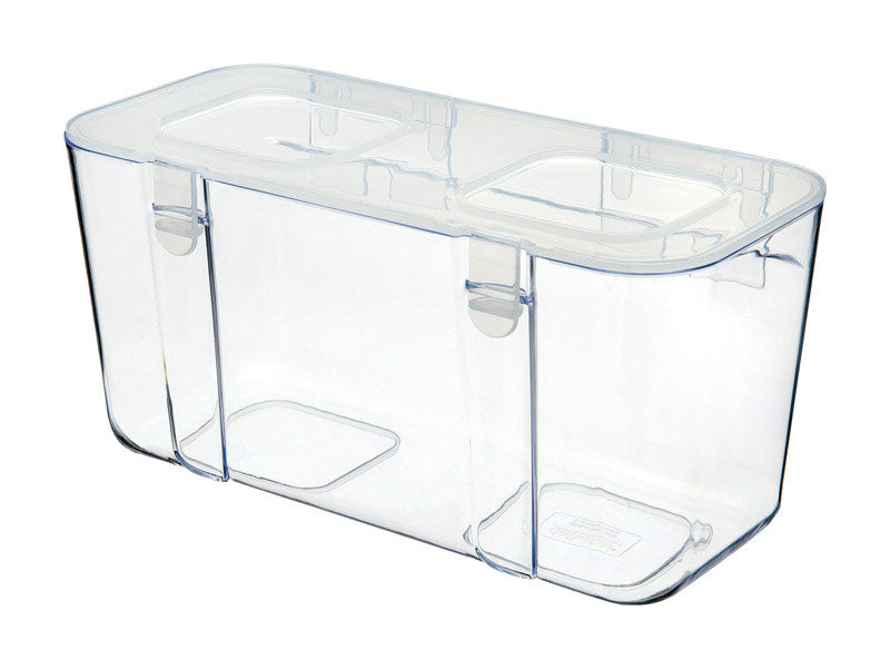 Deflect-O 29201CR Medium Caddy Organizer Compartment, Plastic, Gloss, White