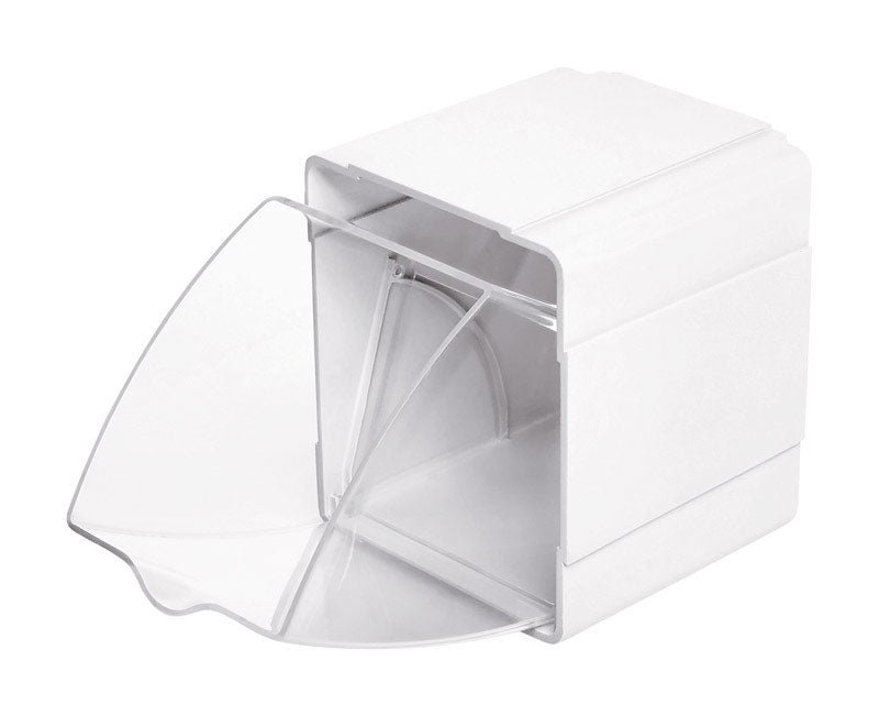 Deflect-O 21103CR Single Tilt Bin, Plastic, Gloss, White