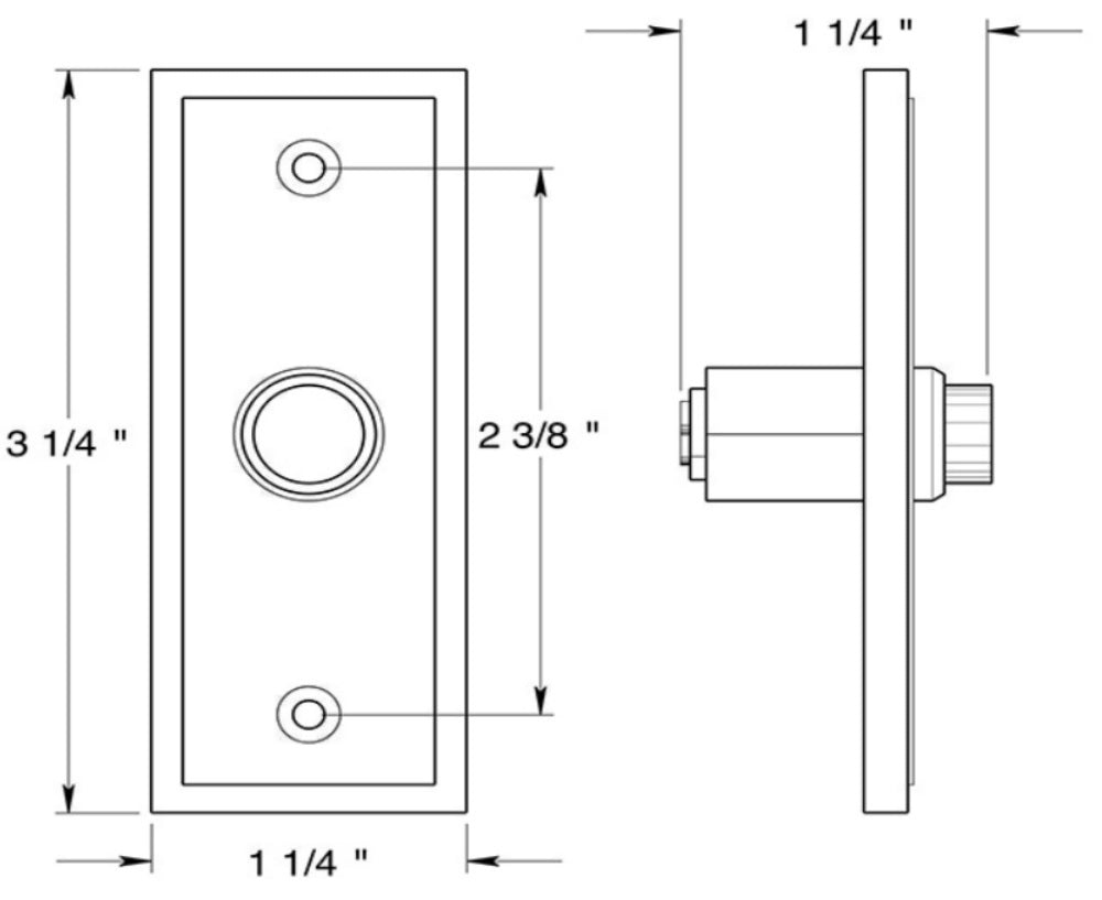 Rectangular Contemporary Bell Button, low price, home electrical goods ...