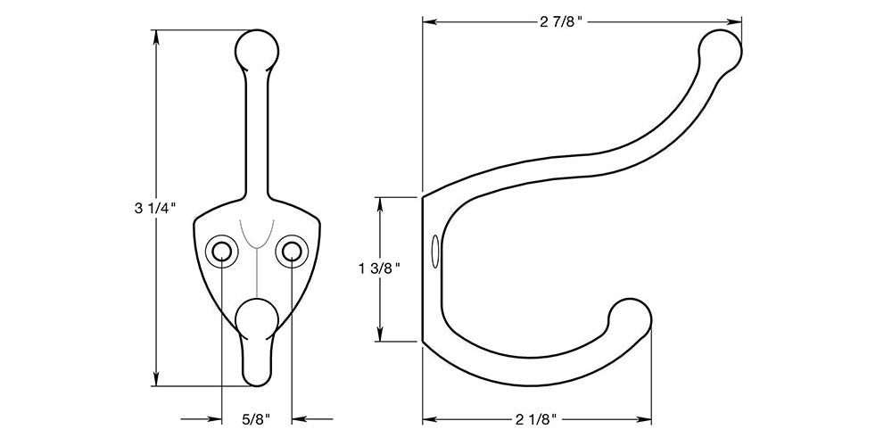 buy coat & hooks at cheap rate in bulk. wholesale & retail builders hardware equipments store. home décor ideas, maintenance, repair replacement parts