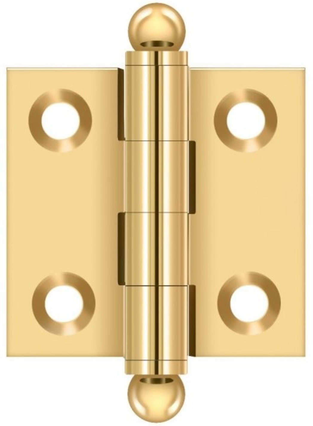 Deltana CH1515CR003 Cabinet Hinge With Ball Tips, Lifetime Brass