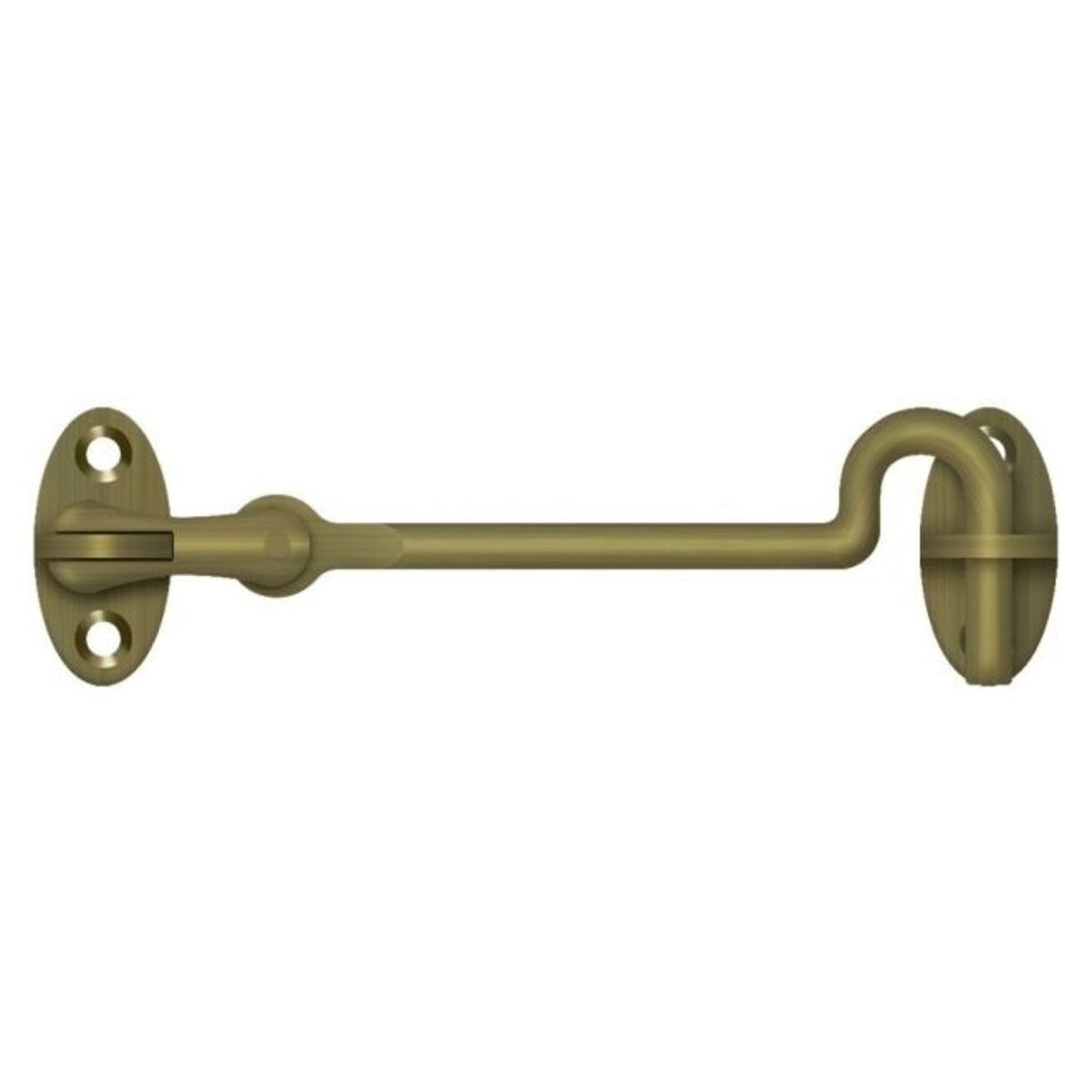 Deltana CHK4U5 Cabin Swivel Hooks, Antique Brass, 4"