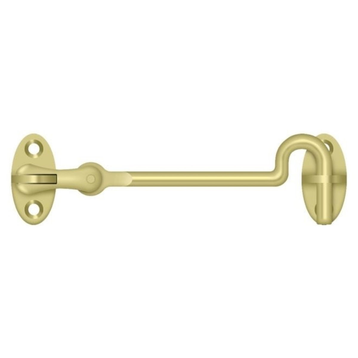 Deltana CHK4U3 Cabin Swivel Hooks, Bright Brass, 4"