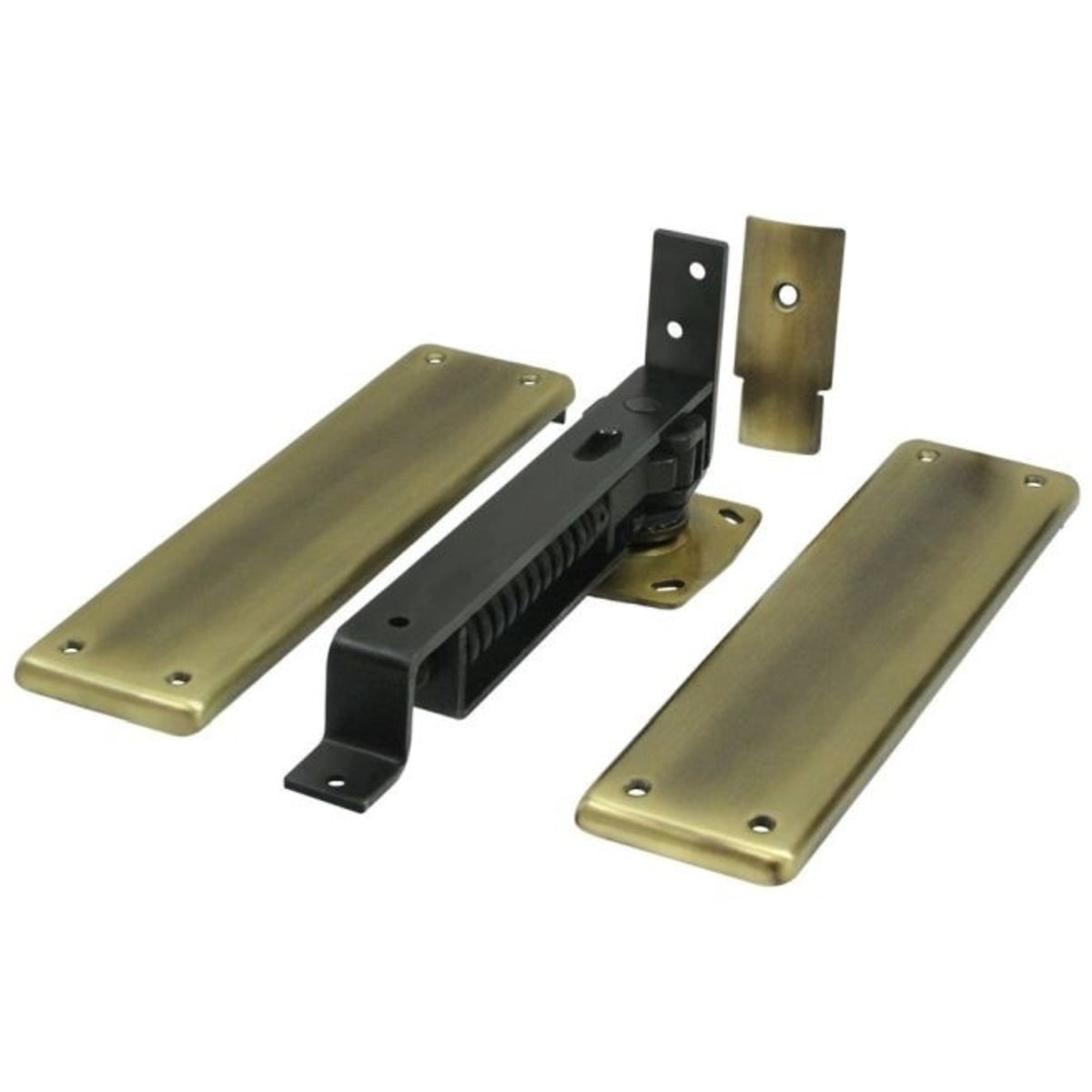 Deltana DASH95U5 Spring Hinge, Antique Brass