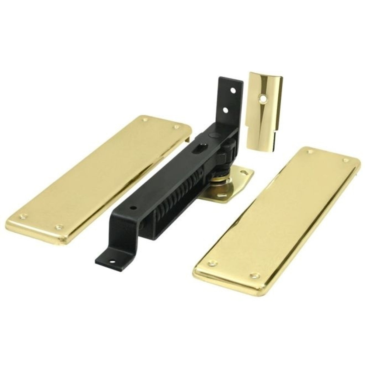 Deltana DASH95U3 Spring Hinge, Bright Brass