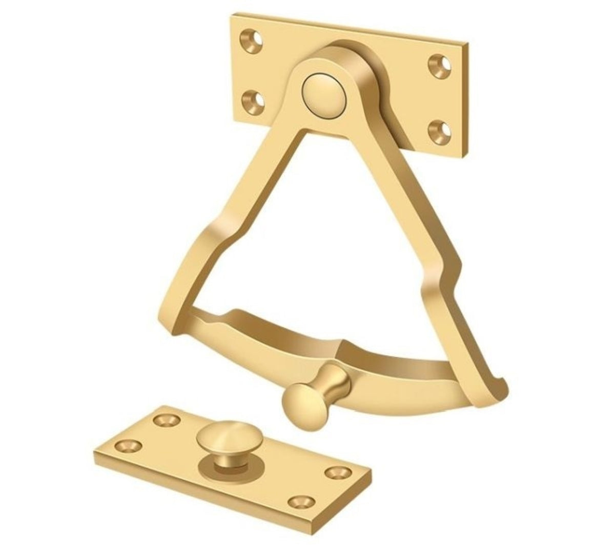 Deltana DDQ56CR003 Dutch Door Quadrant, Lifetime Brass