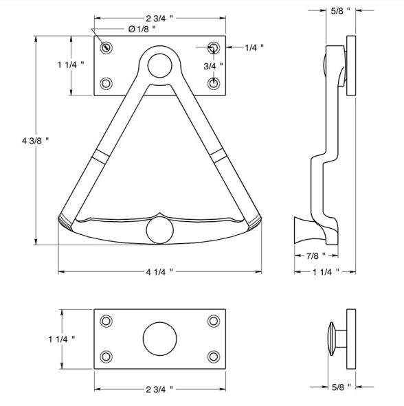 Deltana DDQ56U10B Dutch Door Quadrant, Oil Rubbed Bronze