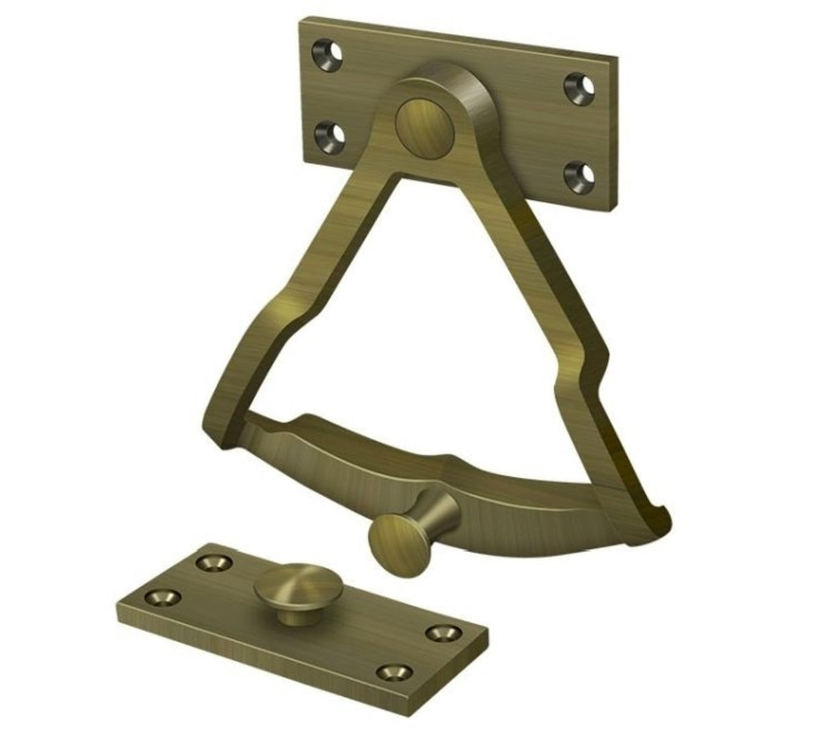 Deltana DDQ56U5 Dutch Door Quadrant, Antique Brass
