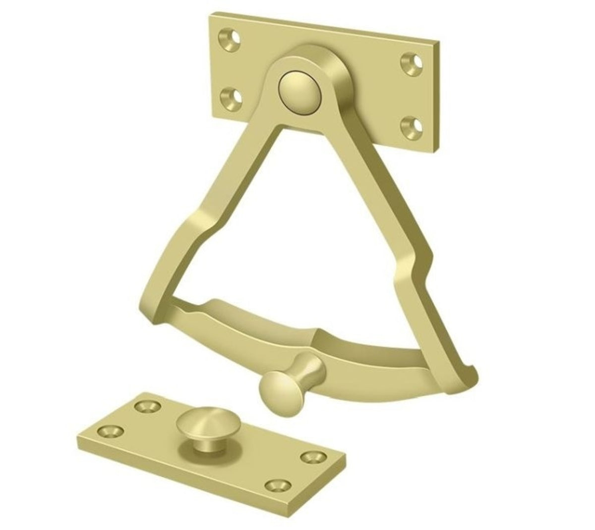 Deltana DDQ56U3 Dutch Door Quadrant, Bright Brass