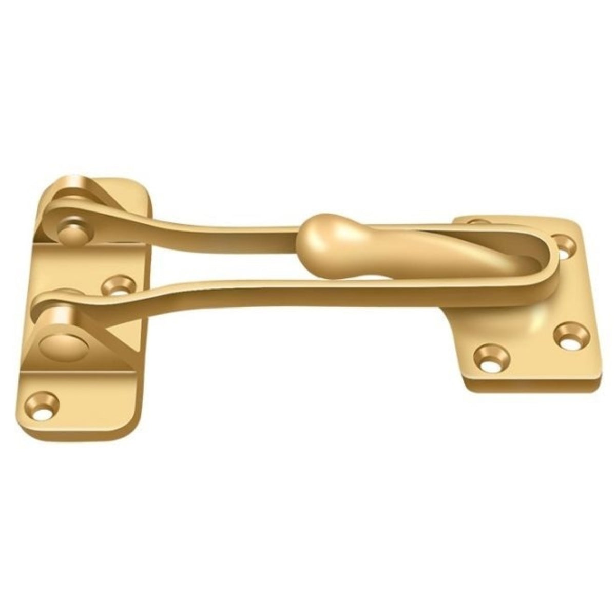 Deltana DG425CR003 Door Guard, Lifetime Brass, 4"