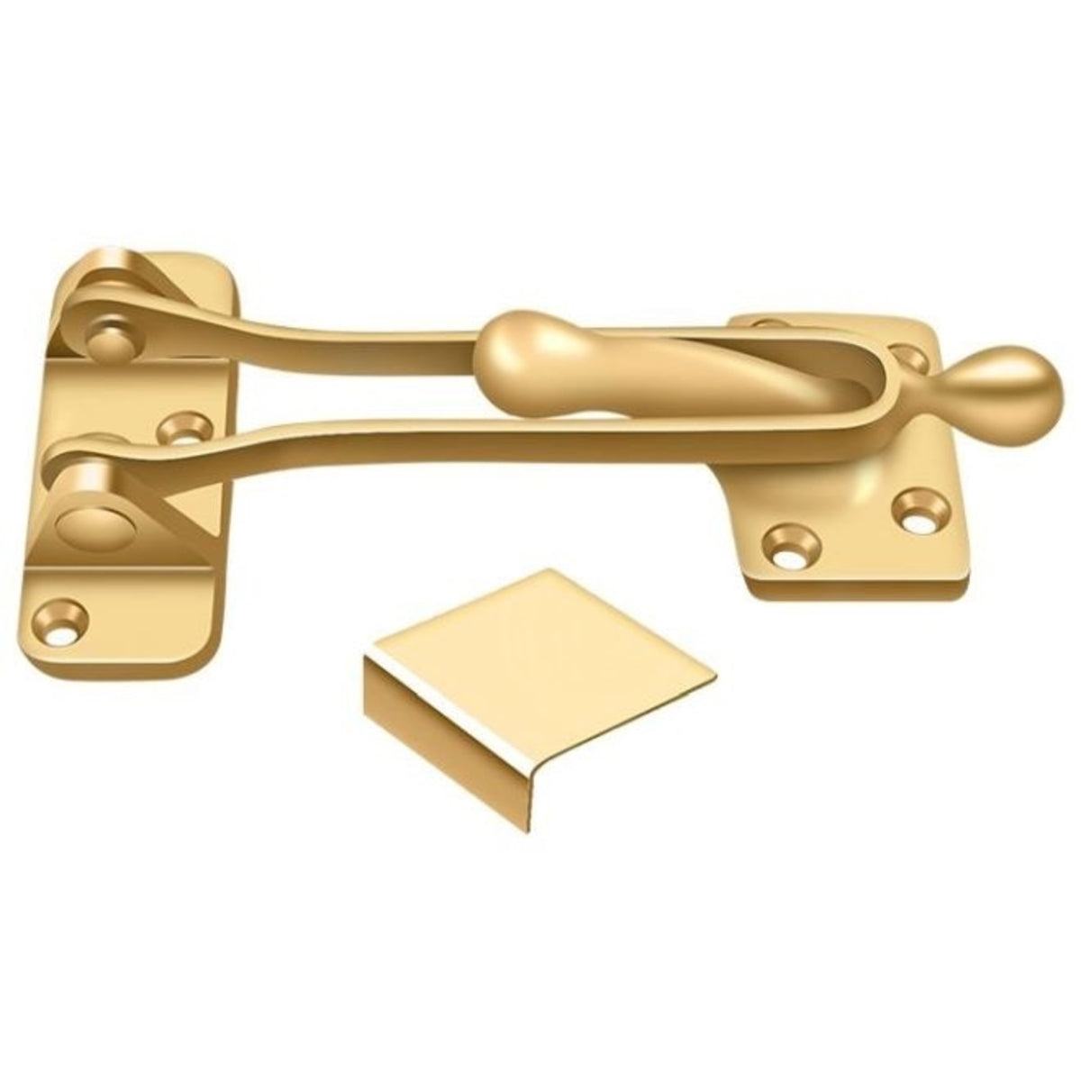 Deltana DG525CR003 Door Guard, Lifetime Brass, 5"