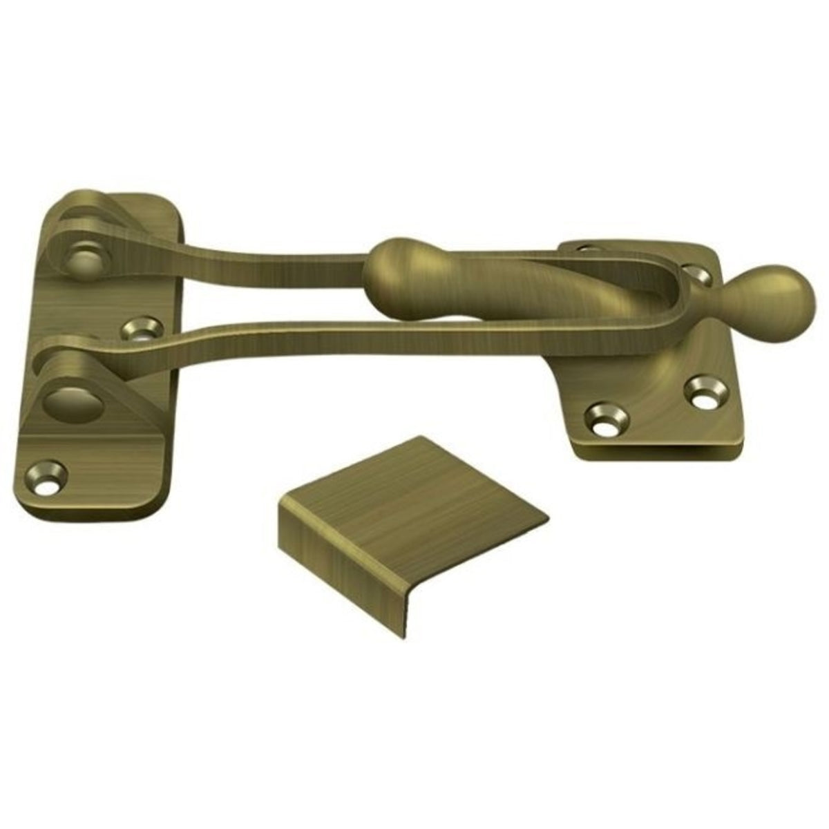 Deltana DG525U5 Door Guard, Antique Brass, 5"