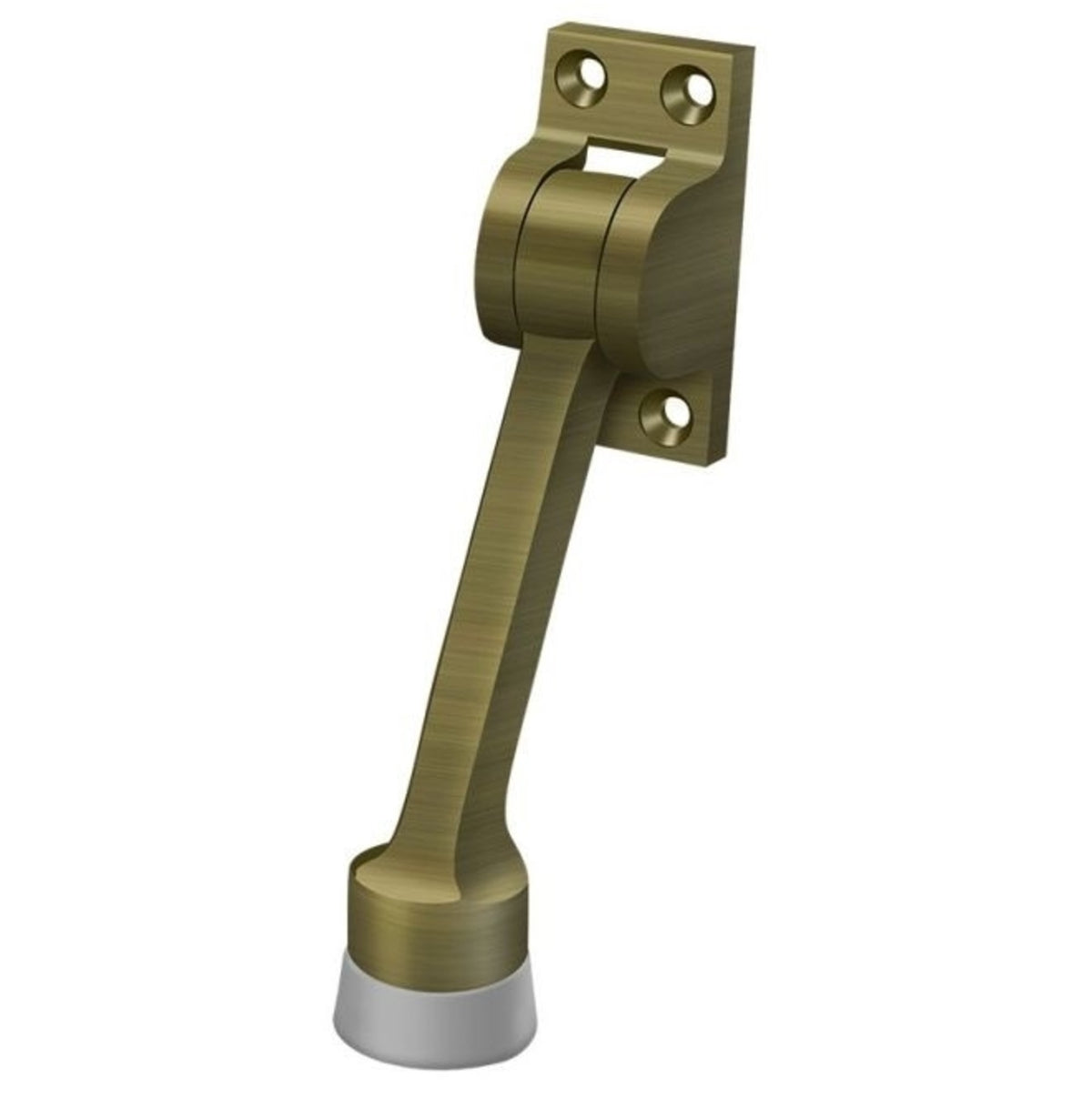 Deltana DHK4U5 Kickdown Holder, Antique Brass, 4"
