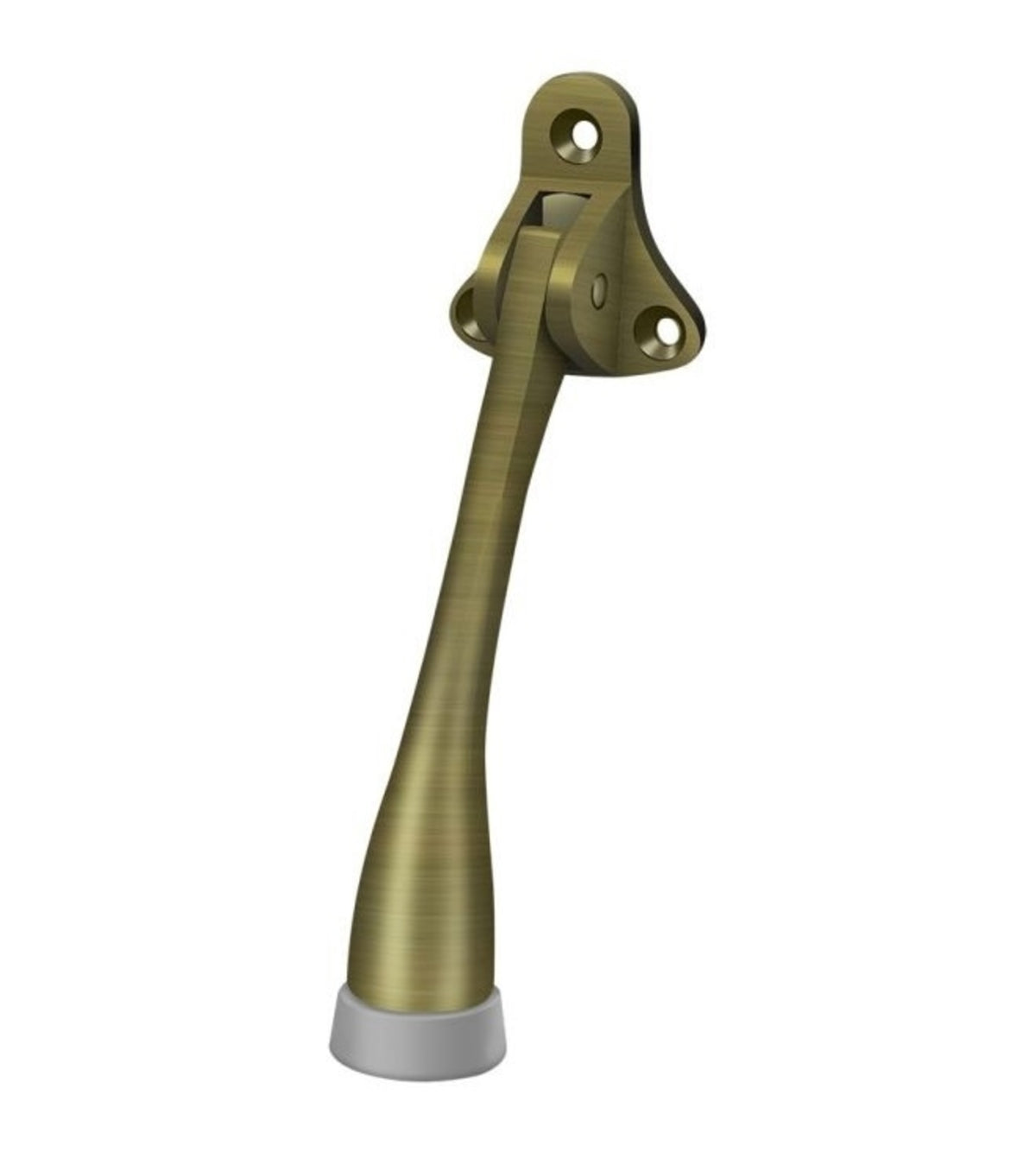 Deltana DHK5U5 Kickdown Holder, Antique Brass, 5"
