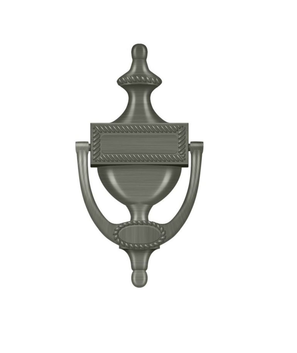 Deltana DKR75U15A Door Knocker, Victorian Rope, Antique Nickel