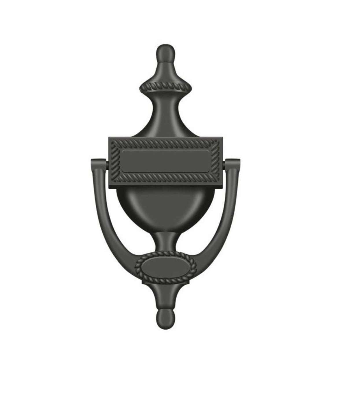 Deltana DKR75U10B Door Knocker, Victorian Rope, Oil Rubbed Bronze