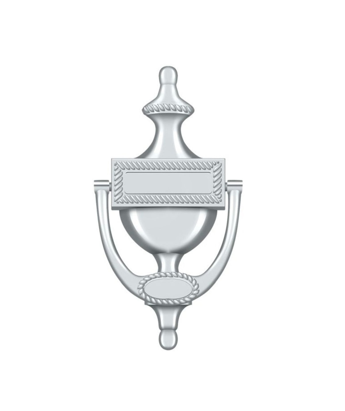 Deltana DKR75U26 Door Knocker, Victorian Rope, Bright Chrome