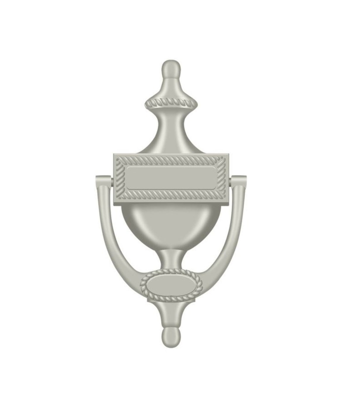 Deltana DKR75U15 Door Knocker, Victorian Rope, Satin Nickel
