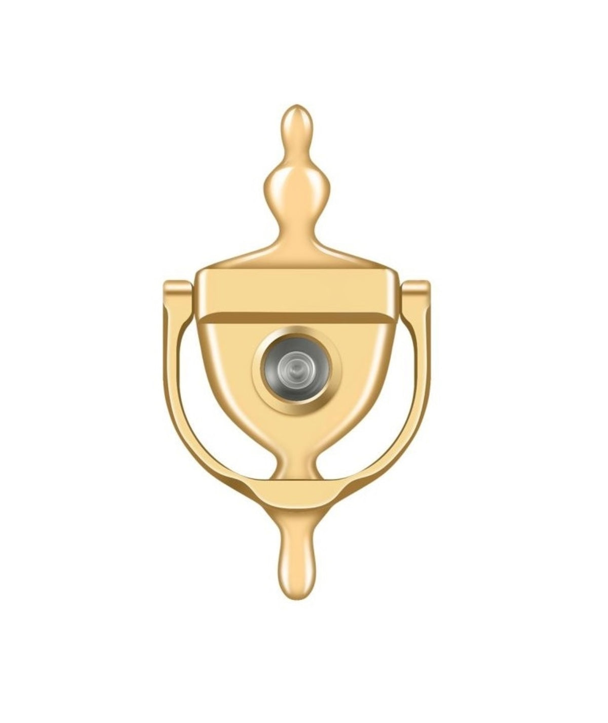 Deltana DKV630CR003 Door Knocker-Viewer, Lifetime Brass
