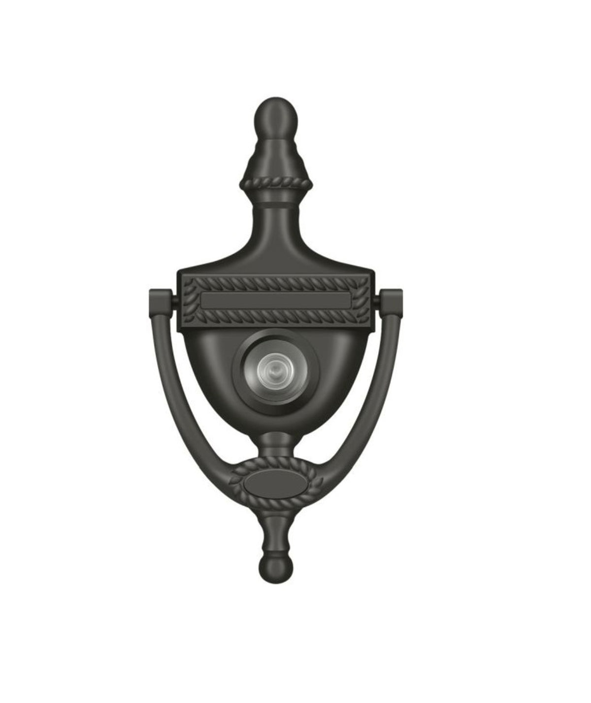 Deltana DKV6RU10B Door Knocker-Viewer, Victorian Rope, Oil Rubbed Bronze