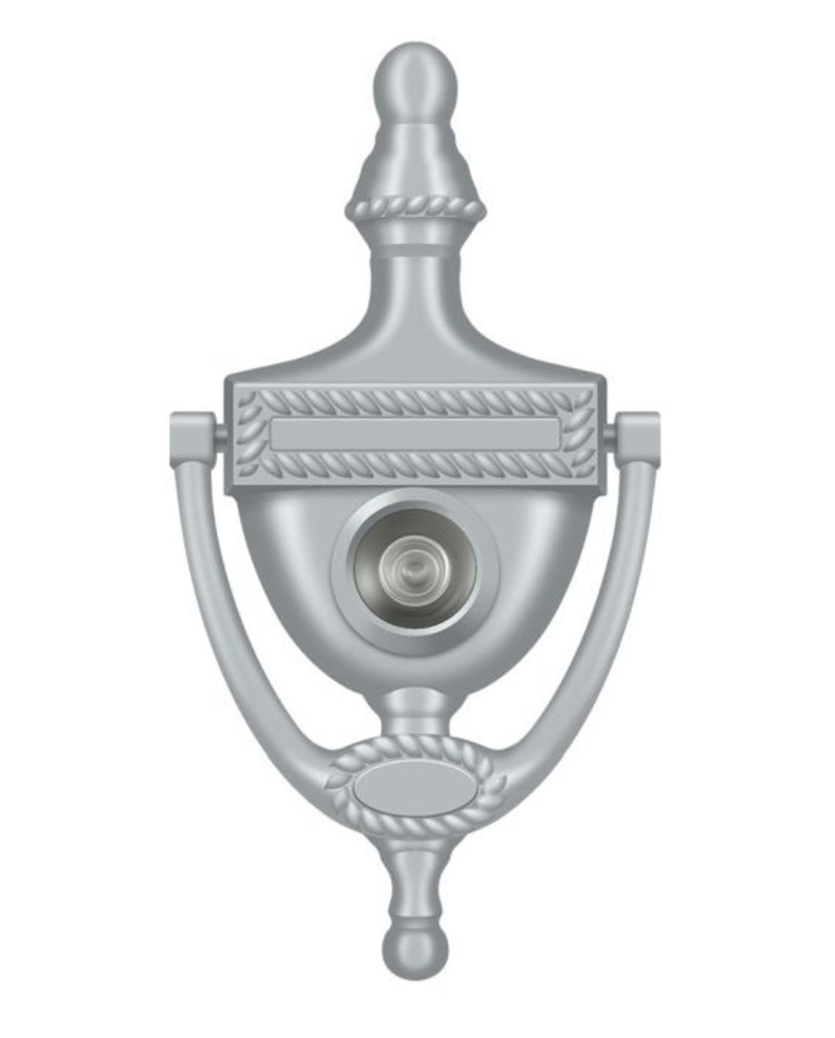 Deltana DKV6RU26D Door Knocker-Viewer, Victorian Rope, Satin Chrome