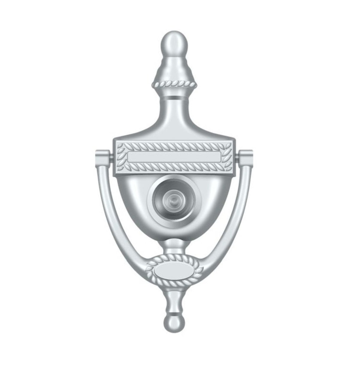 Deltana DKV6RU26 Door Knocker-Viewer, Victorian Rope, Bright Chrome