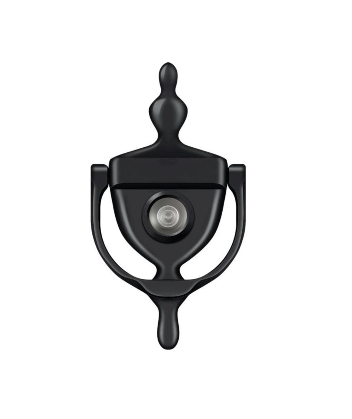 Deltana DKV630U19 Door Knocker-Viewer, Black