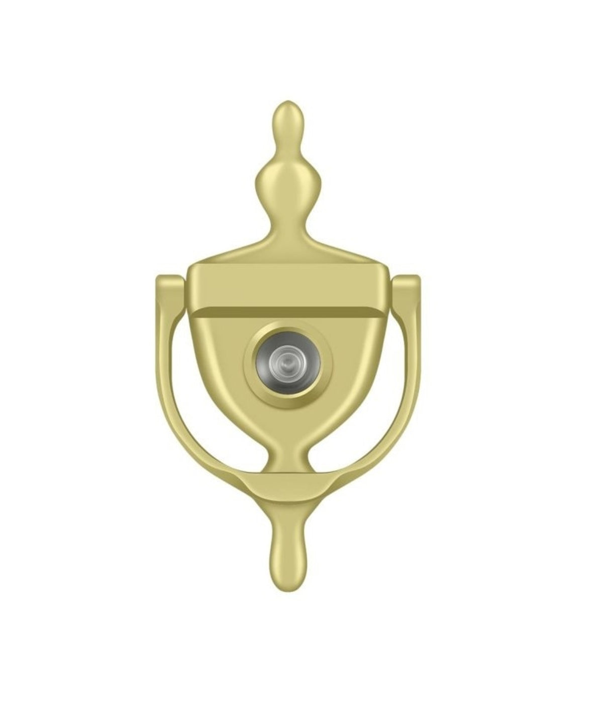 Deltana DKV630U3 Door Knocker-Viewer, Bright Brass