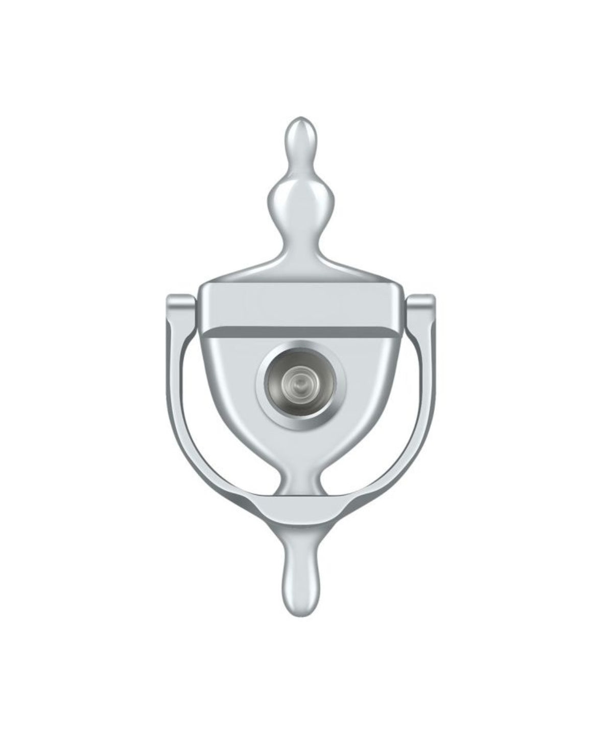 Deltana DKV630U26 Door Knocker-Viewer, Bright Chrome
