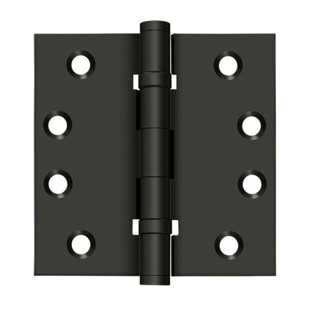 Deltana DSB4B10B Ball Bearings Square Hinge, Oil Rubbed Bronze