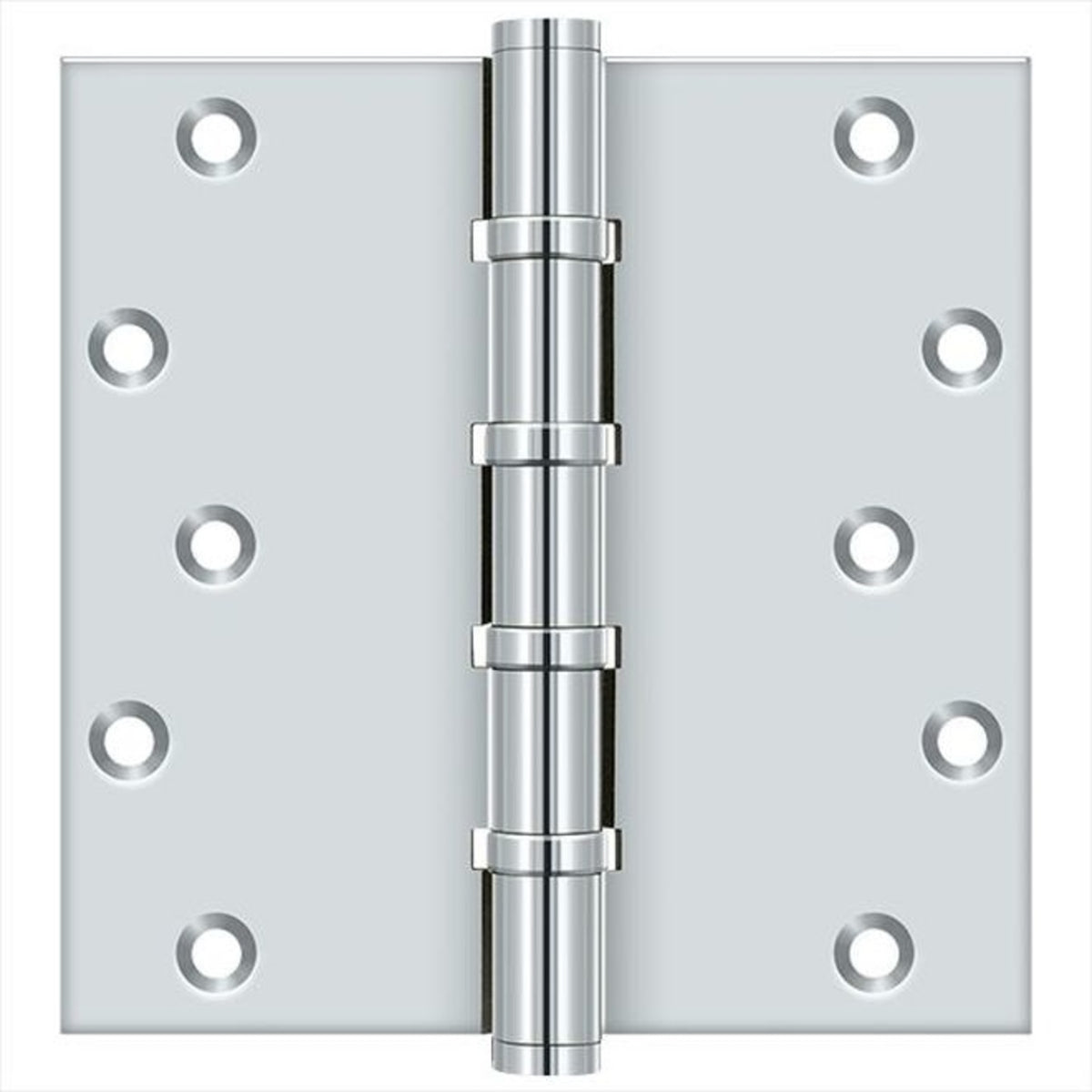 Deltana DSB66BB26 Square Ball Bearing Hinge, Bright Chrome