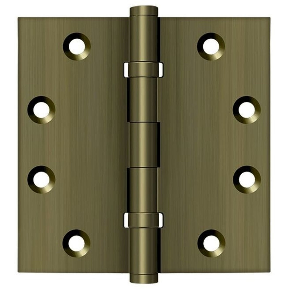 Deltana DSB45B5 Ball Bearings Square Hinge, Antique Brass
