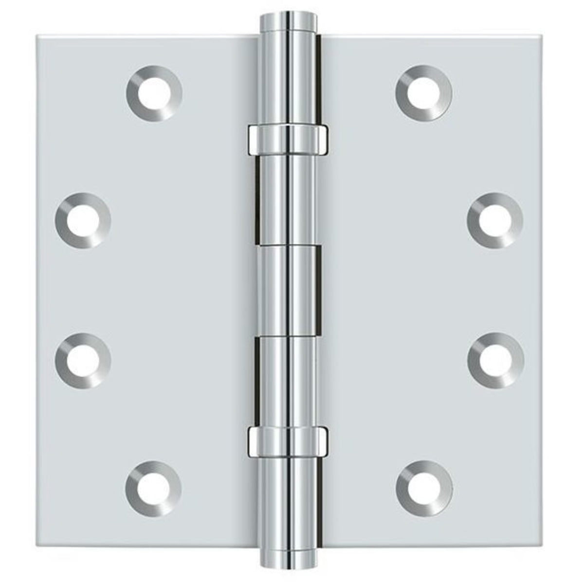 Deltana DSB45B26 Ball Bearings Square Hinge, Bright Chrome