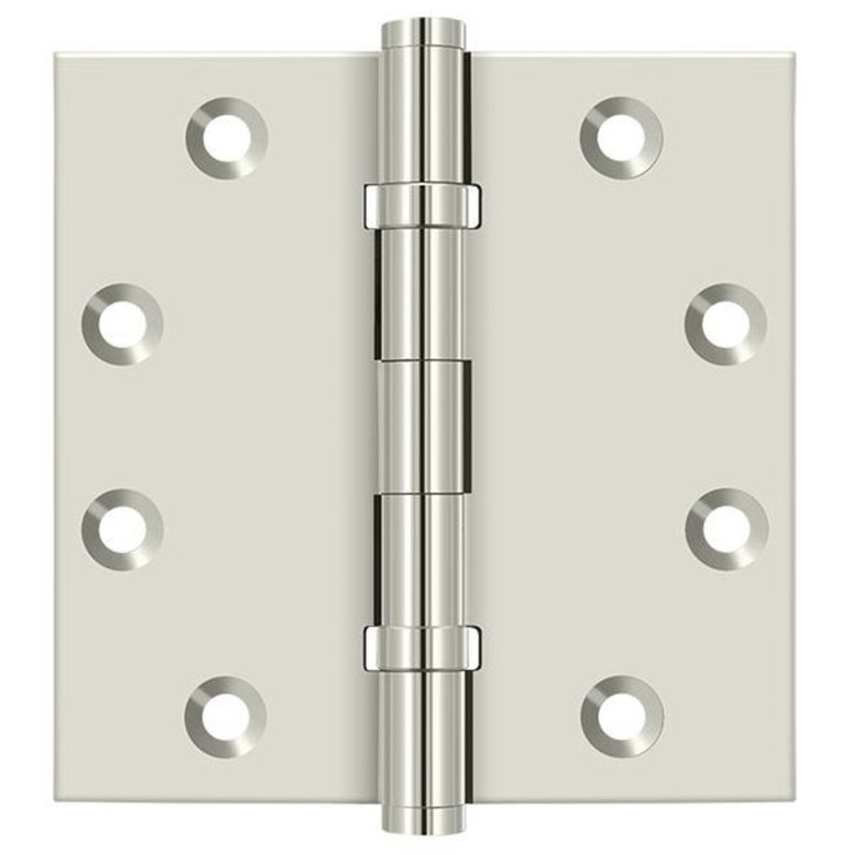 Deltana DSB45B14 Ball Bearings Square Hinge, Bright Nickel