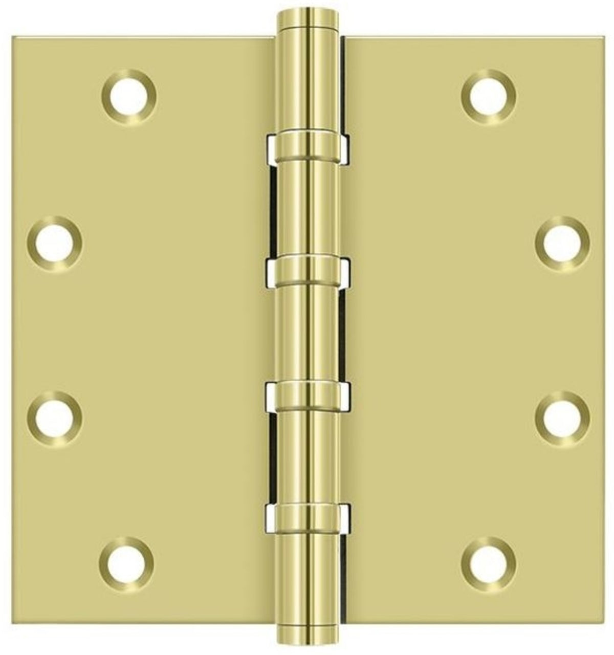 Deltana DSB55B3 Full Mortise Ball Bearing Hinge, Bright Brass