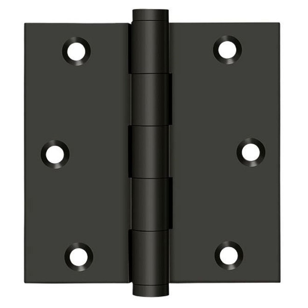 Deltana DSB3510B Square Hinge, Residential, Oil Rubbed Bronze, 3-1/2" x 3-1/2"