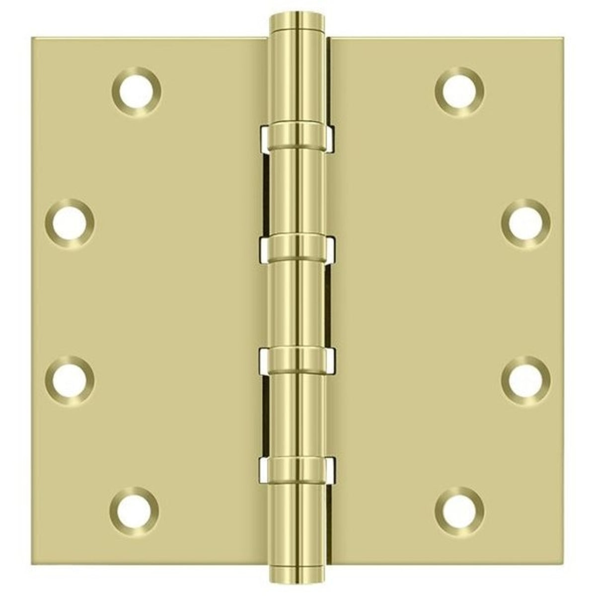 Deltana DSB55B3-UNL Square Ball Bearing Hinge, Unlacquered Bright Brass