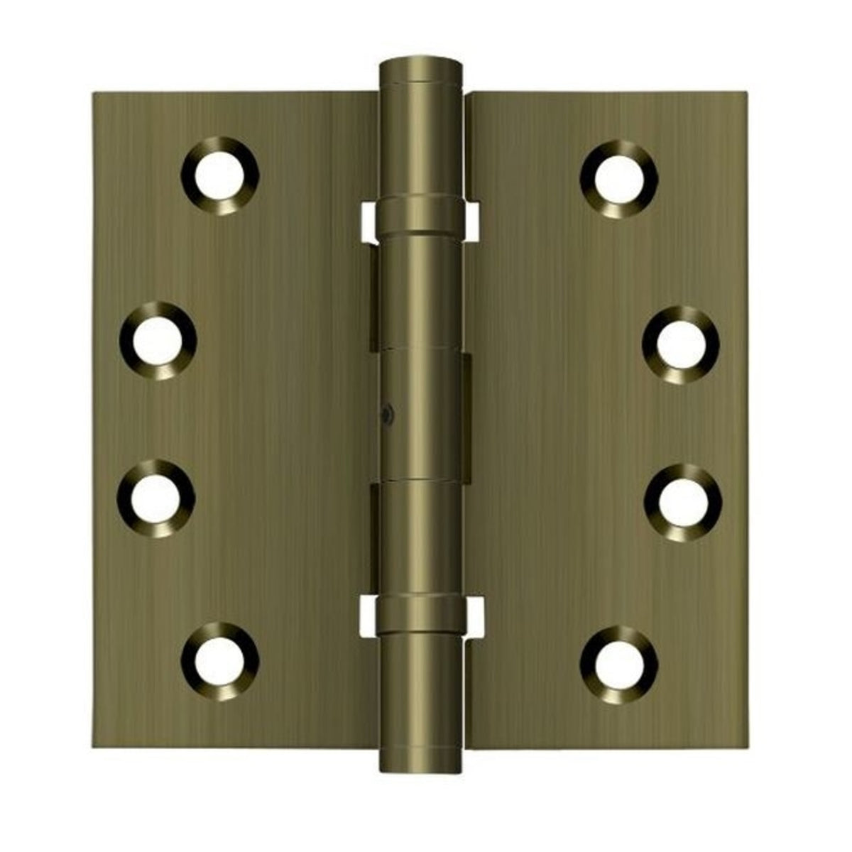 Deltana DSB4NB5 Ball Bearings Square Hinge, Antique Brass