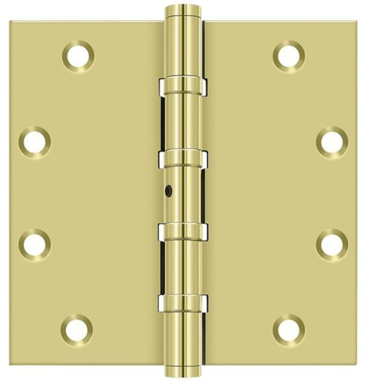 Deltana DSB55NB3 Full Mortise Ball Bearing Hinge, Bright Brass