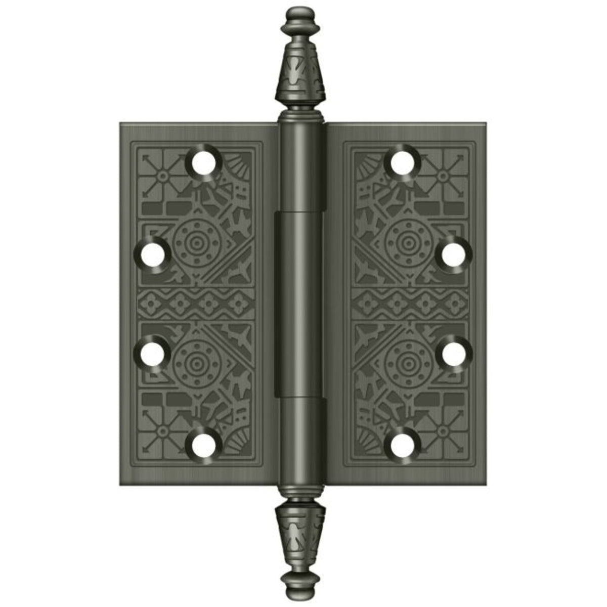 Deltana DSBP45U15A Full Mortise Square Hinge, Antique Nickel