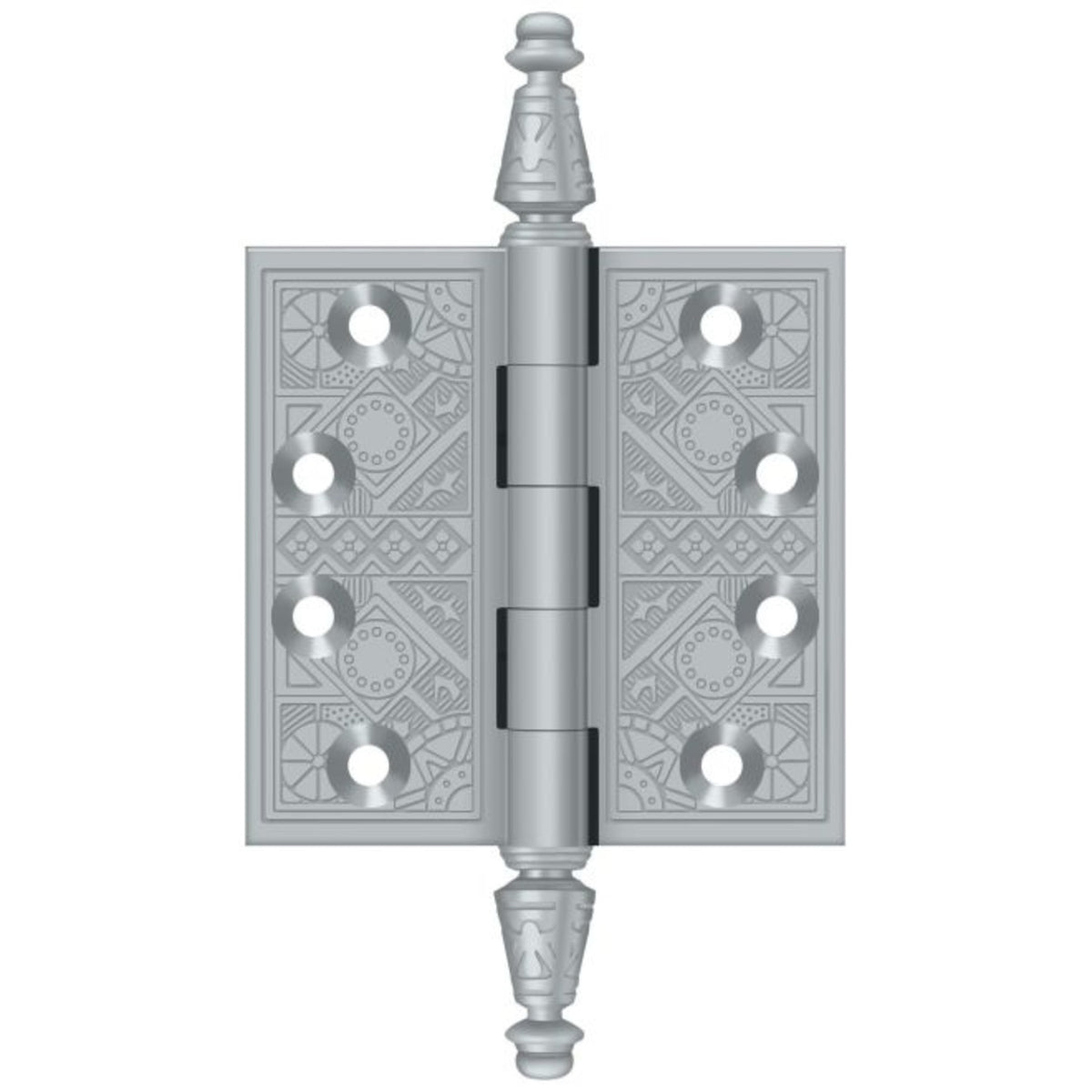 Deltana DSBP35U26D Full Mortise Square Hinge, Satin Chrome