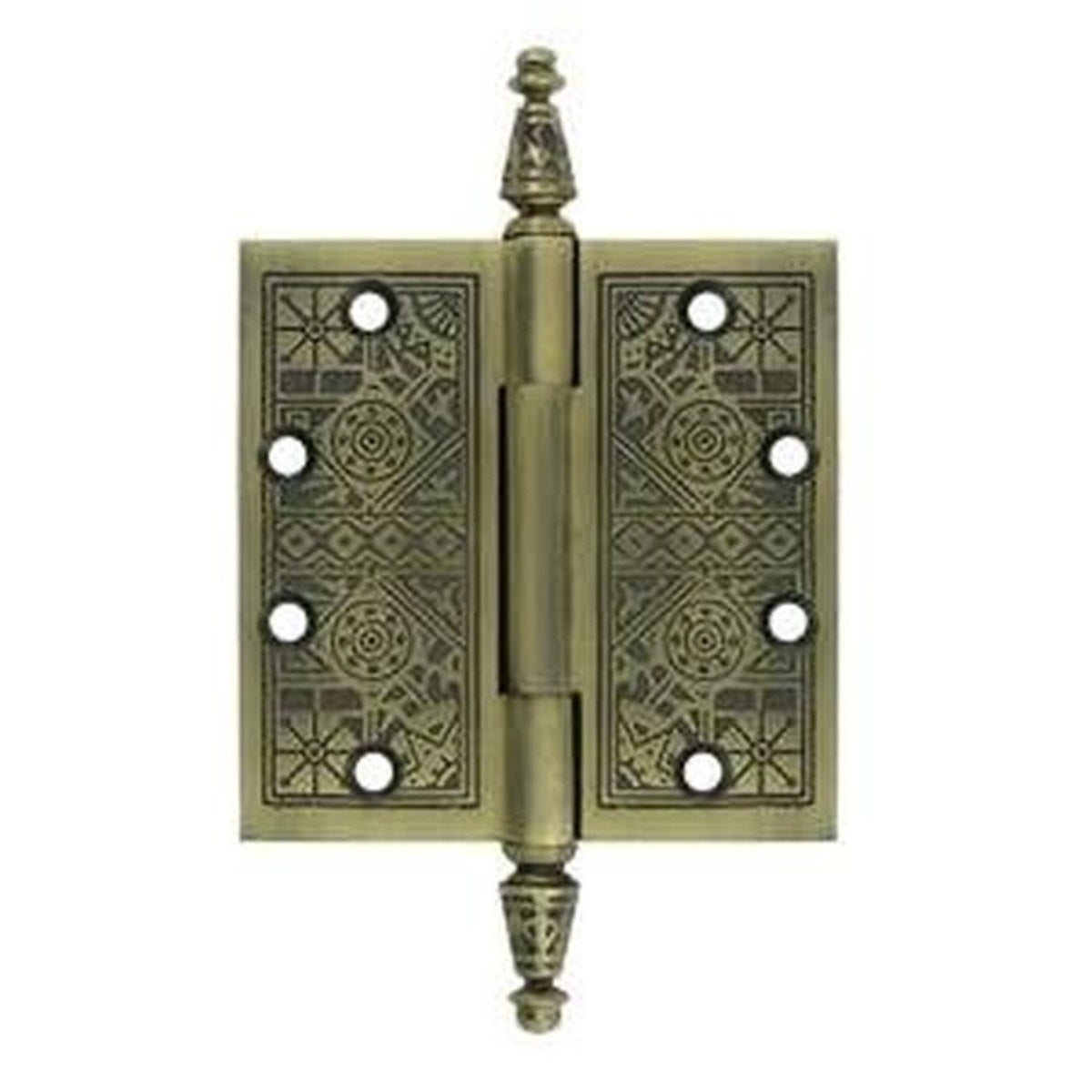 Deltana DSBP44U5 Full Mortise Square Hinge, Antique Brass